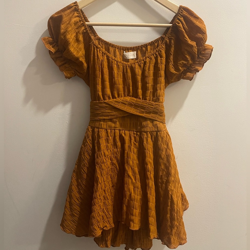 Altar’d State Burnt Orange Romper Sz XS